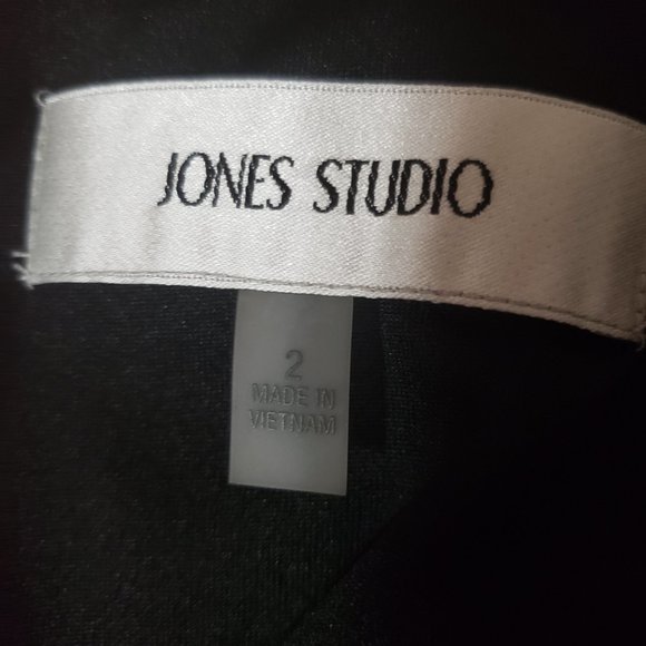 Black dress Cutout neck by Jones Studio Size 2 NWT - Picture 8 of 8